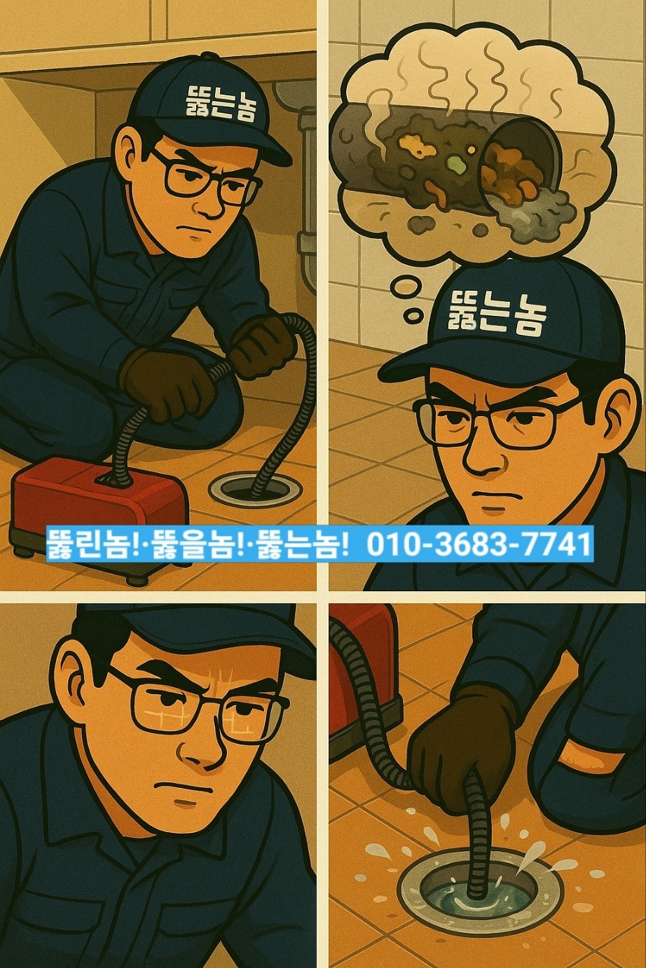 뚫는 장면